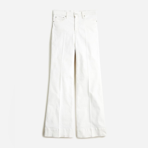 J.Crew Wide-leg denim trouser in white - Picture 4 of 4